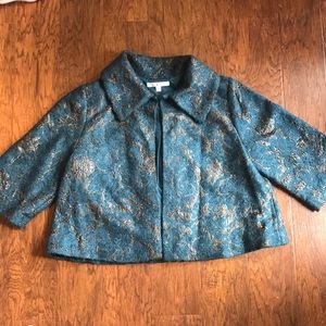 Cabi Teal Lisboa Topper Size Small